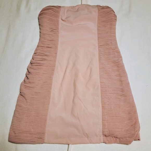 C Luce Pink Strapless Bodycon Dress Medium - Picture 8 of 12